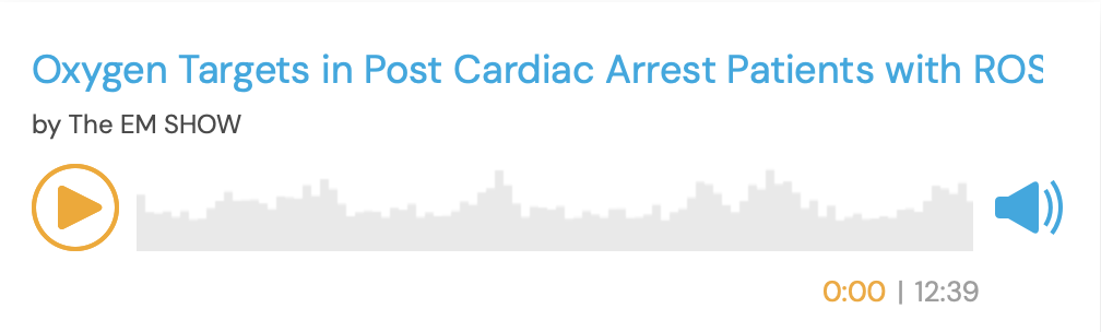 Oxygen Targets - Post Cardiac Arrest Patients